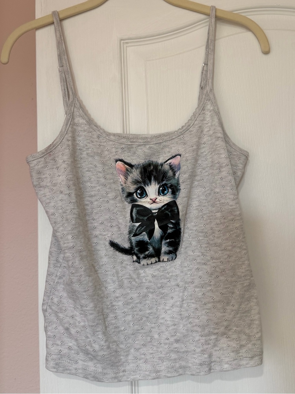 Kitten Pointelle Tank Top